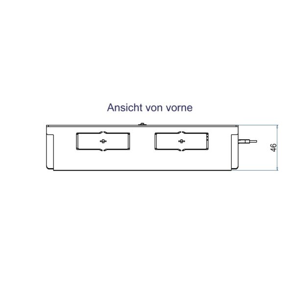 Produktbild WAD 135 302  -  Steckdoseneinsatz Typ 35 für 3 FLF, horizontal, leer